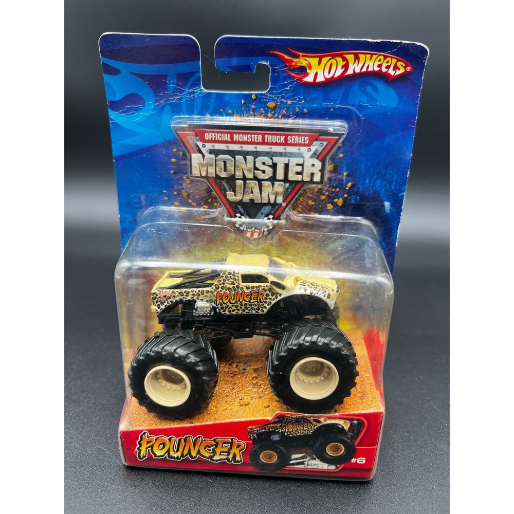 Hot Wheels Monster Jam Pouncer Leopard Print Monster Truck 1:64 Diecast 2006 #6
